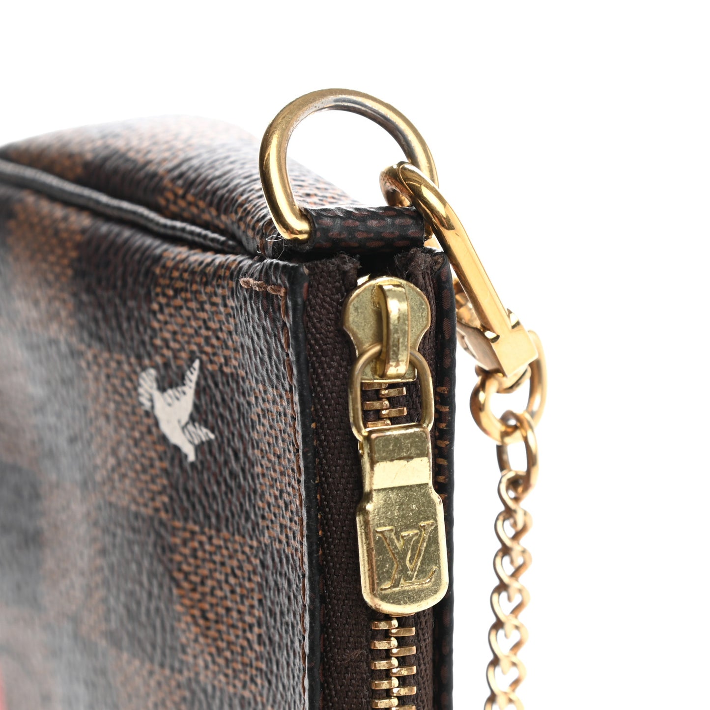 Damier Ebene 2015 Christmas Animation Mini Pochette Accessories