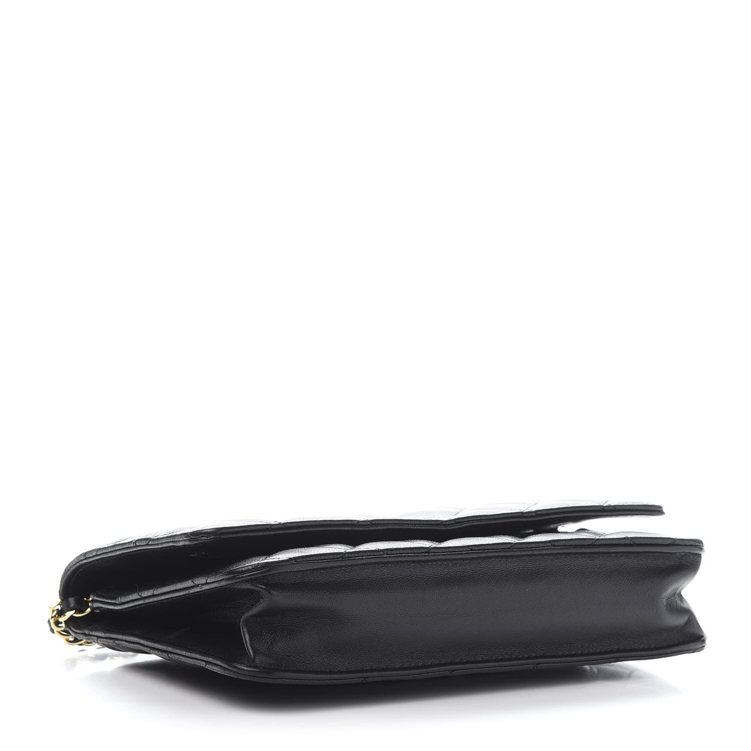 Chanel Lambskin Quilted Wallet On Chain WOC Black 4 of 12