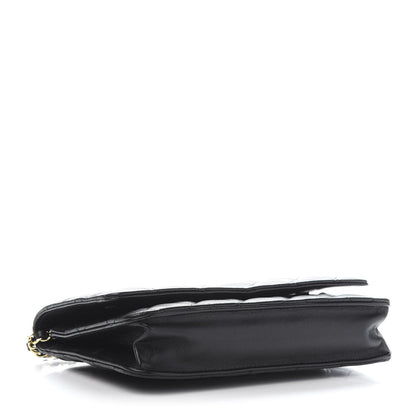 Chanel Lambskin Quilted Wallet On Chain WOC Black 4 of 12
