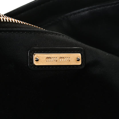 Miu Miu Vitello Soft Calfskin Tote Black 6 of 9
