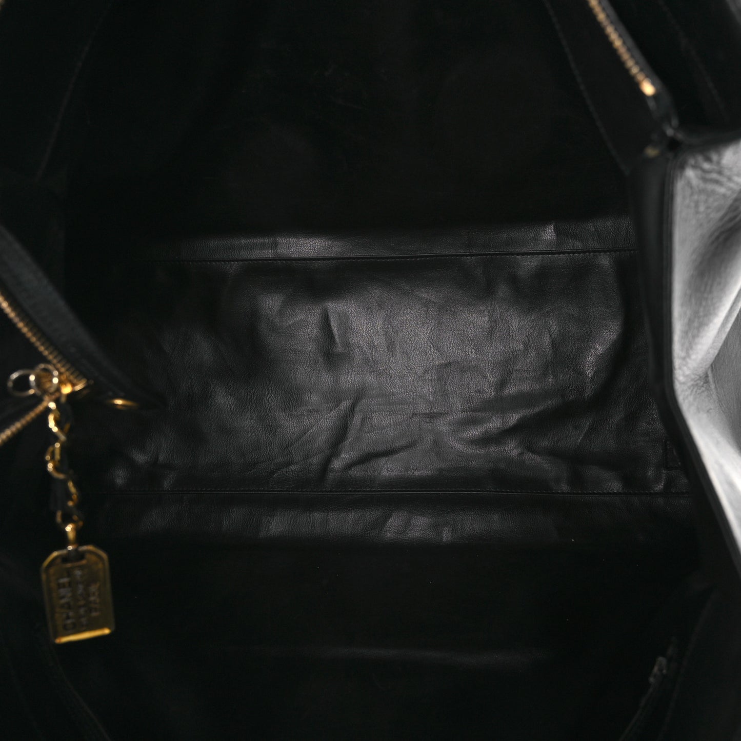 Calfskin Stitched XL Weekender Black