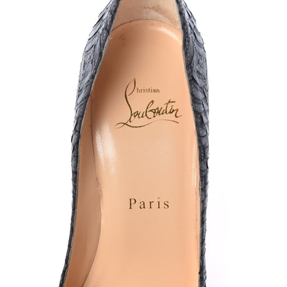 Christian Louboutin Watersnake Nubuck So Kate 120 Pumps 36.5 Light Black 7 of 15
