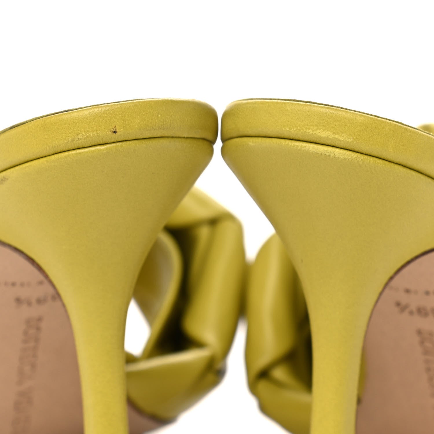 Bottega Veneta Nappa Maxi Intrecciato Lido 90mm Mule Sandals 38 Acid 8 of 9