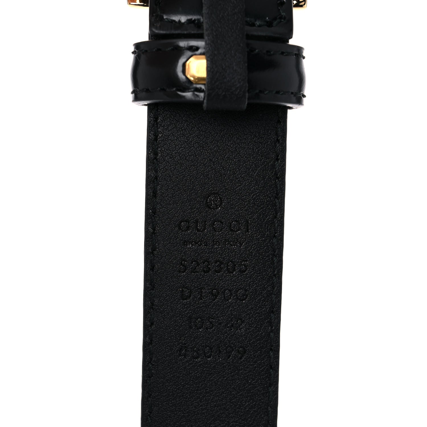 Gucci Calfskin G Cube 25mm Belt 105 42 Black 3 of 4