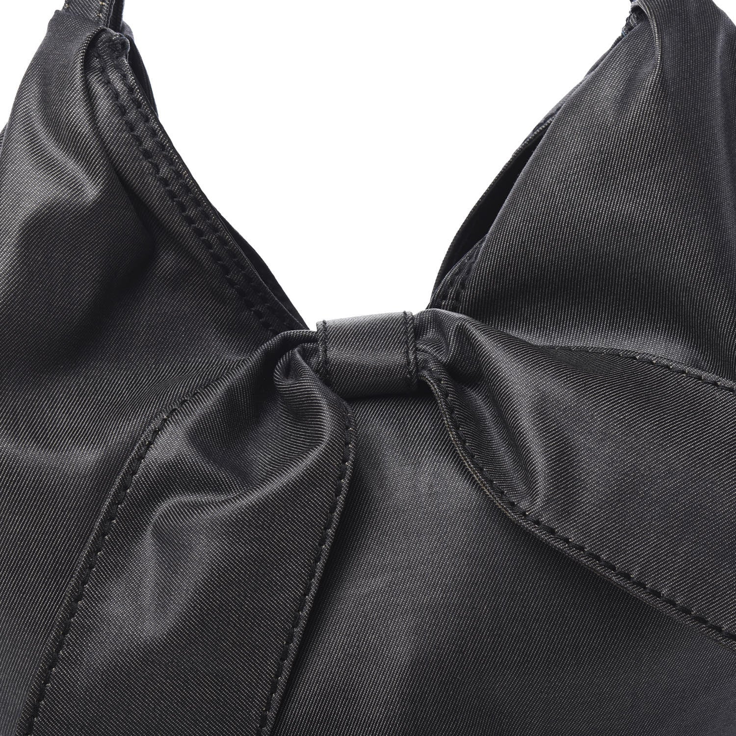 Valentino Garavani Denim 360 Bow Hobo Grey 9 of 11