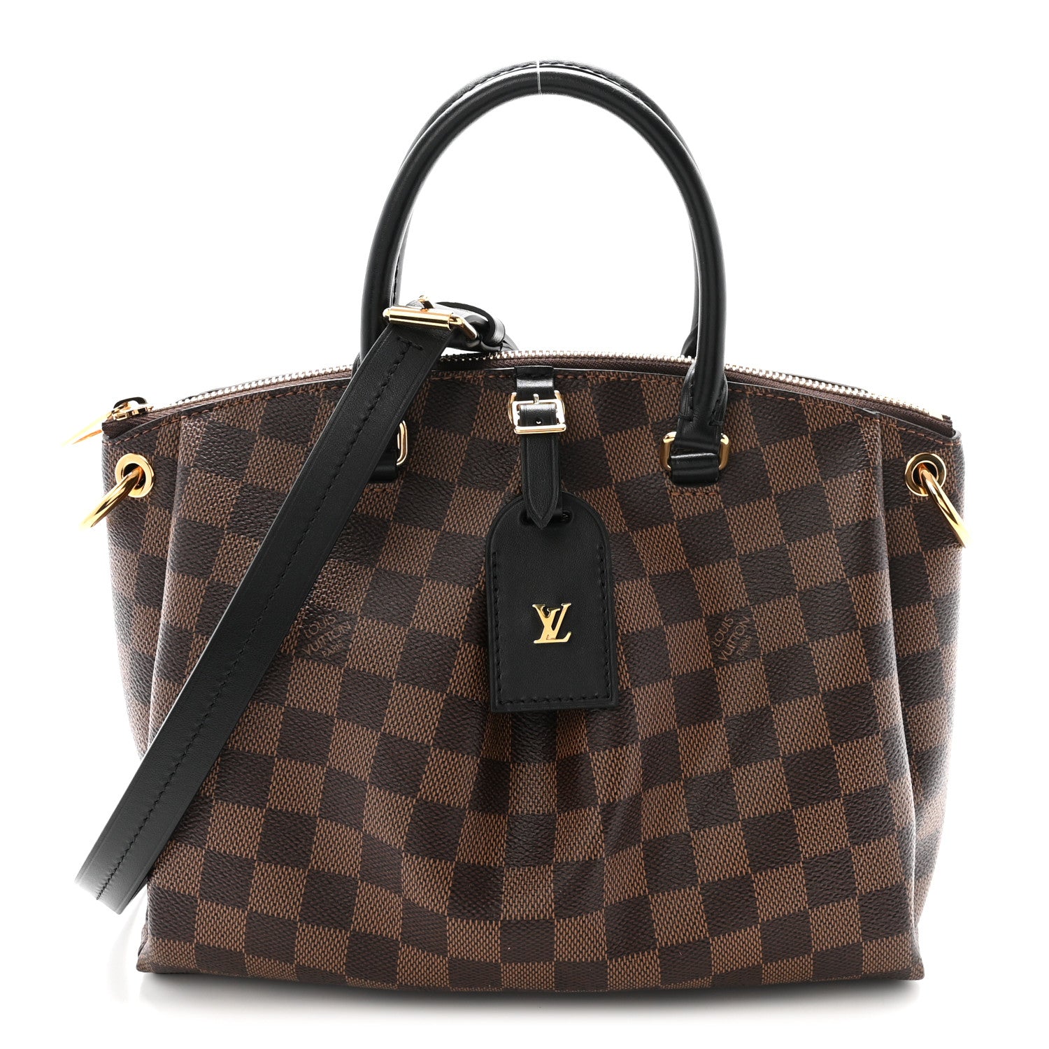 Louis Vuitton Damier Ebene Odeon Tote PM Black 1 of 9