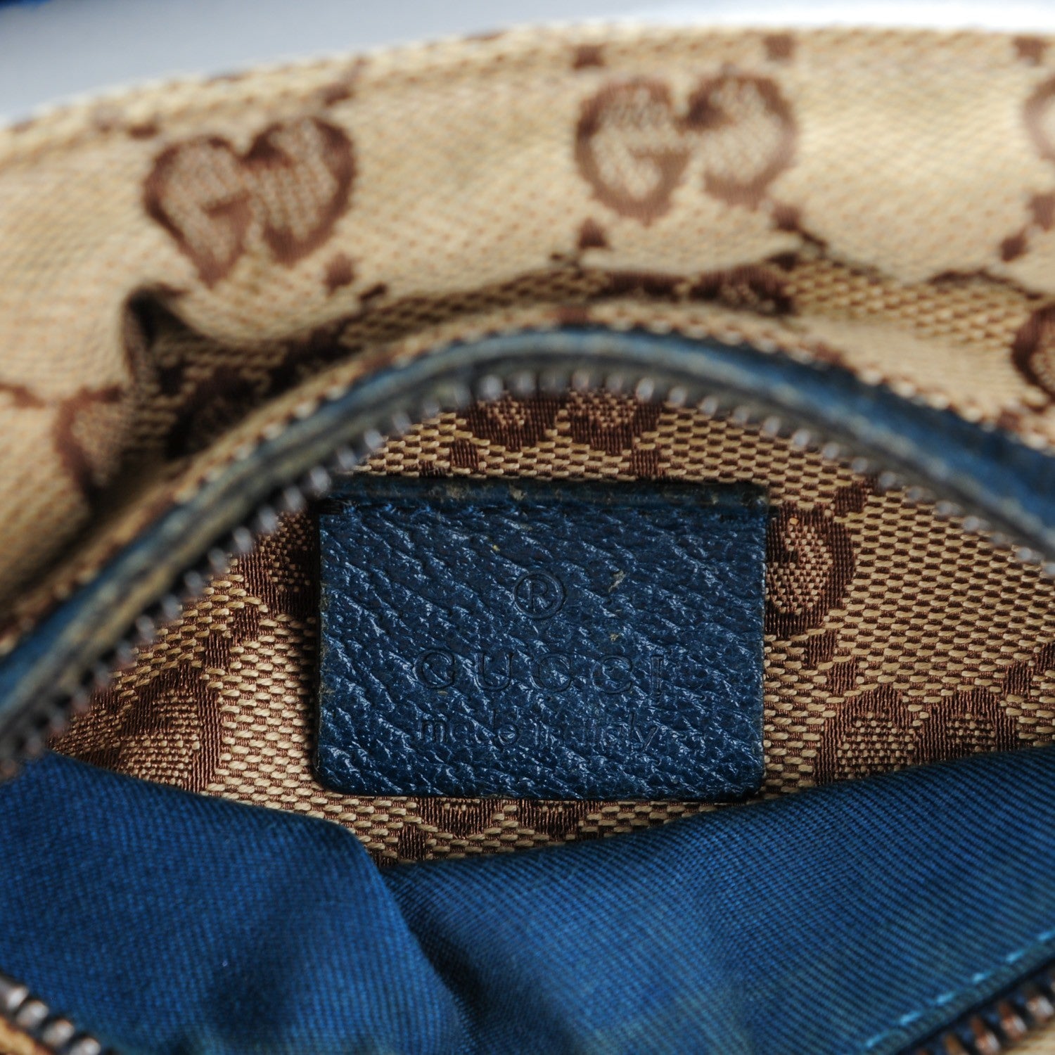 Gucci GG Monogram Web Double Pocket Belt Bag Turquoise 6 of 7