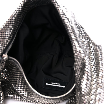 Alexander Wang Chain Mesh Hobo Bag Silver Black 5 of 9