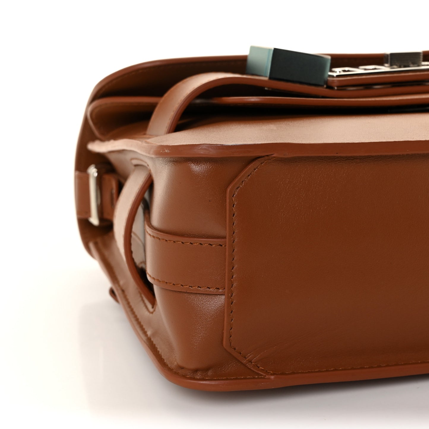 Smooth Calfskin Mini PS11 Classic Shoulder Bag Caramel