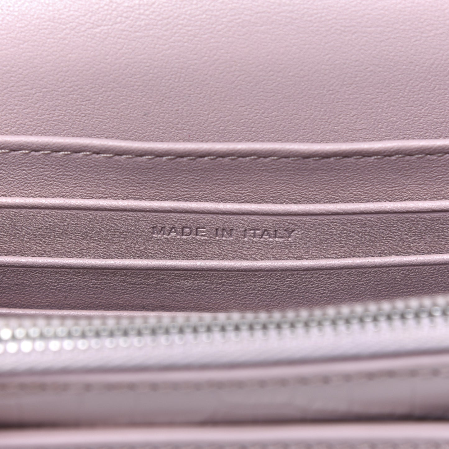 Calfskin Crocodile Embossed Small Monogram Sunset Soft Nude