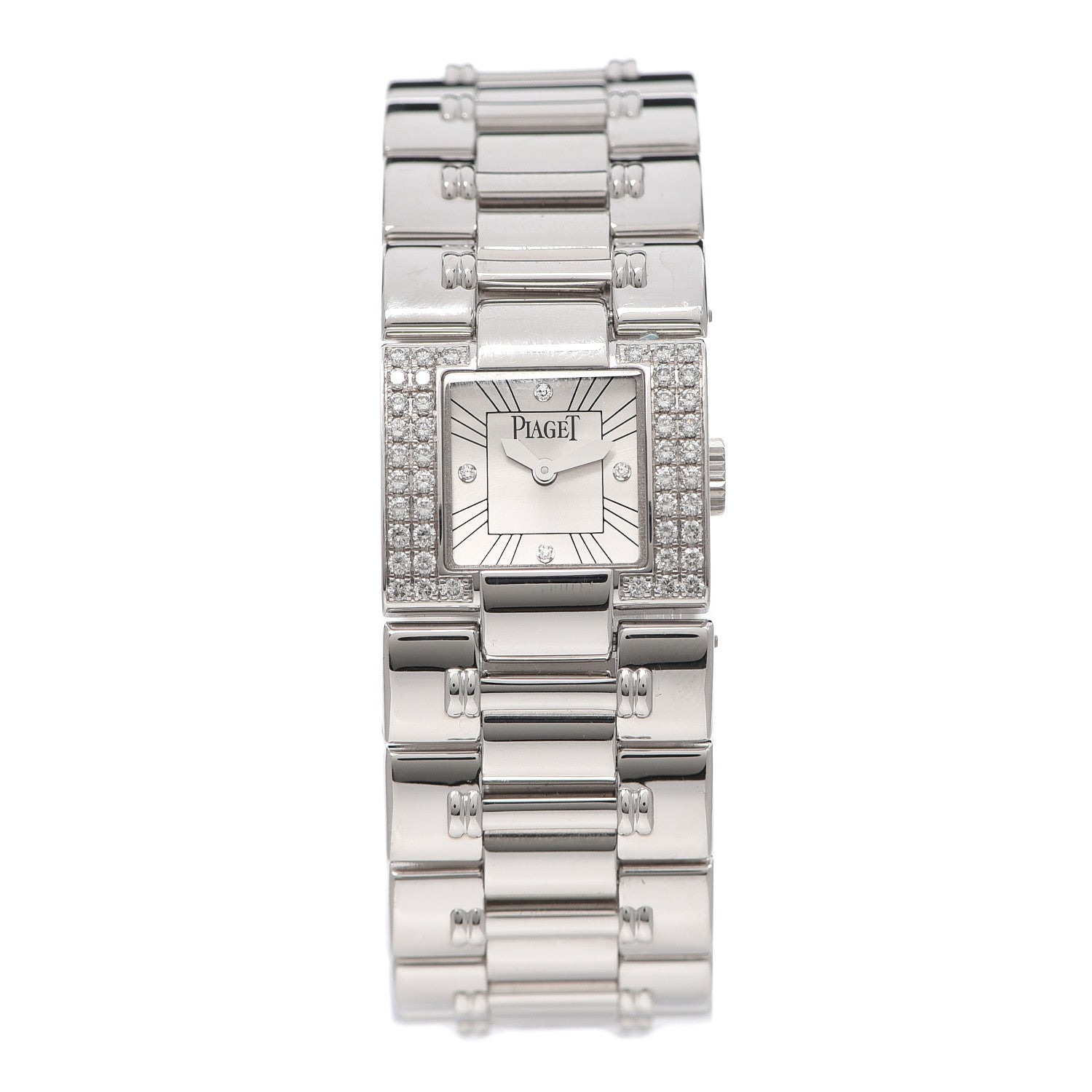 Piaget 18K White Gold Diamond 21mm Dancer Quartz Watch 1 of 6
