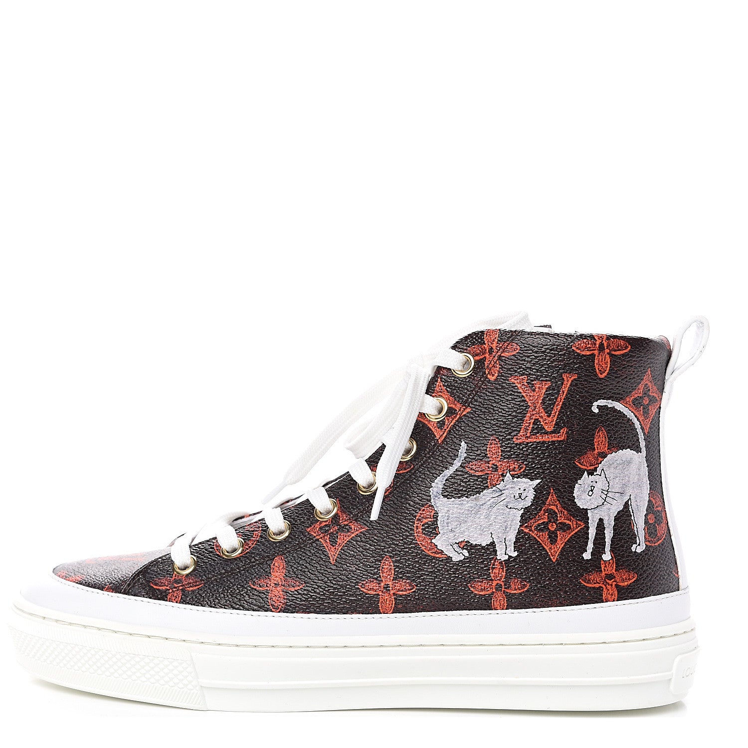 Louis Vuitton Catogram Stellar Sneaker Boots 37 Marron 1 of 7