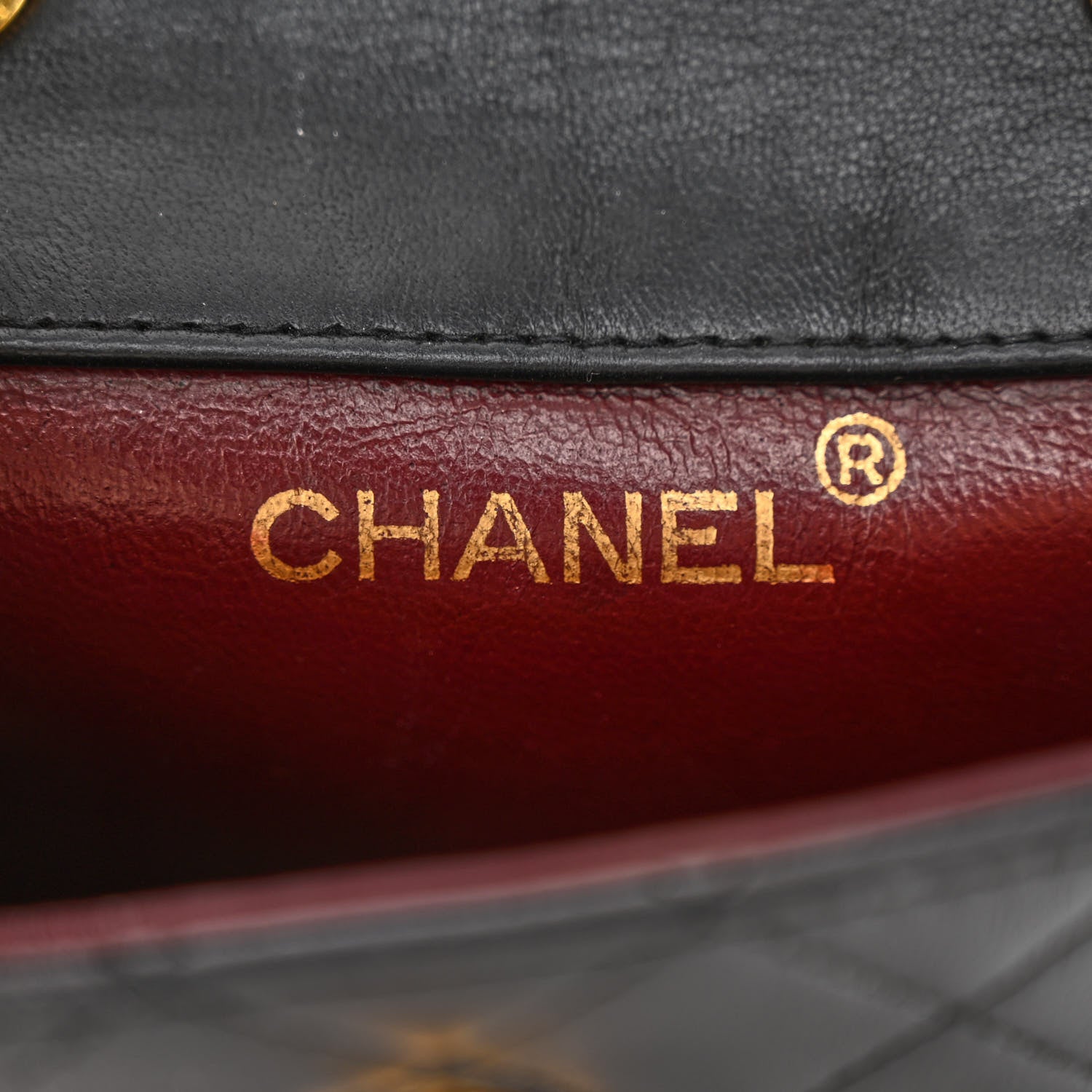 Chanel Lambskin Quilted Extra Mini Flap Black 6 of 12