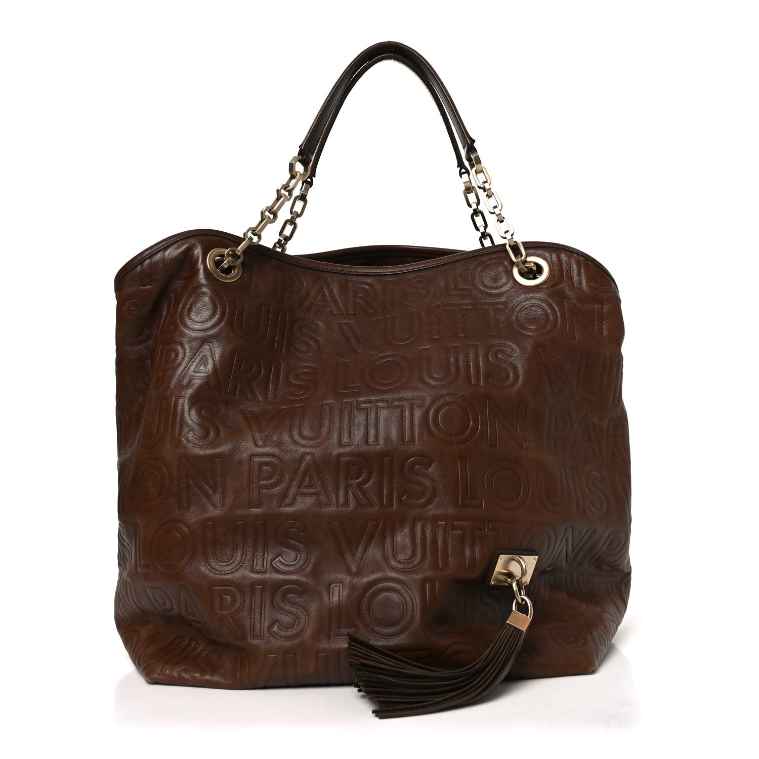 Louis Vuitton Monogram Paris Souple Whisper GM Chocolate 1 of 9