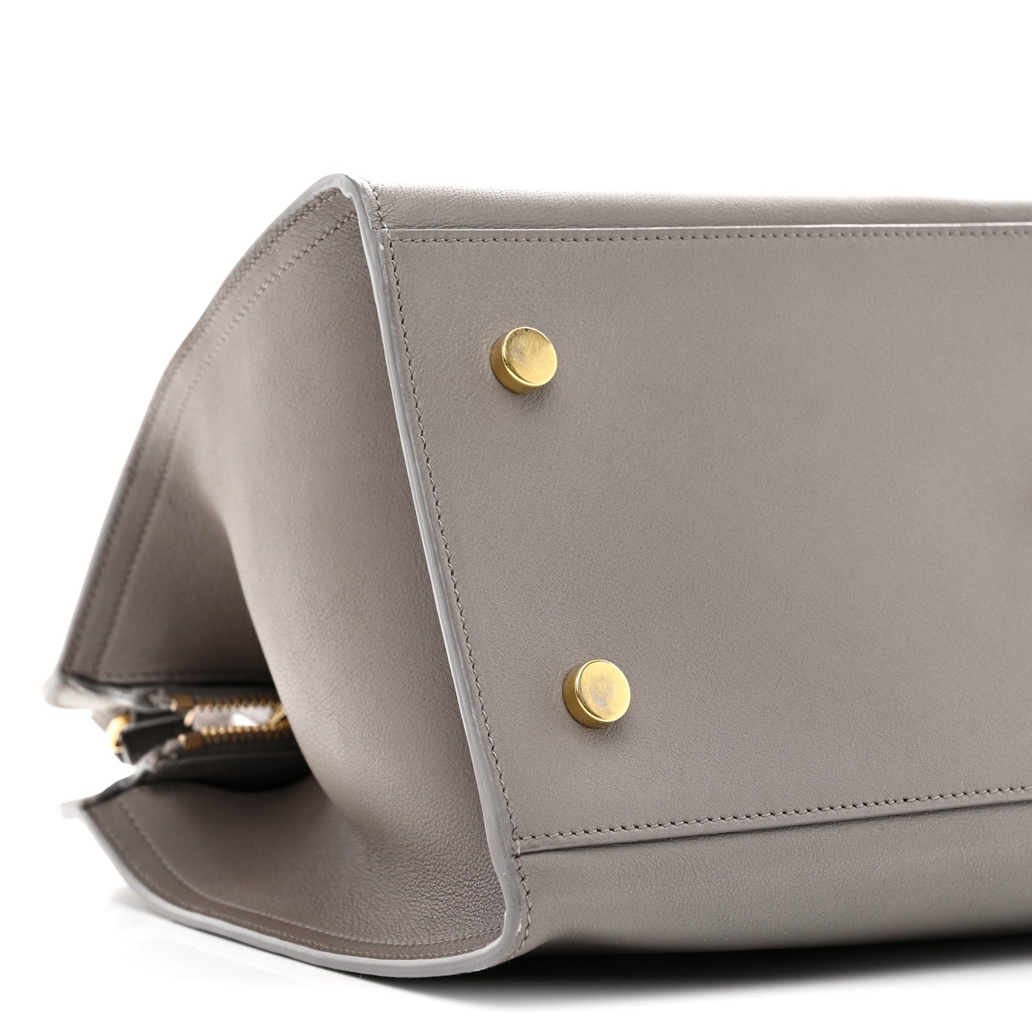 Saint Laurent Calfskin Small Monogram Cabas Fog 9 of 10