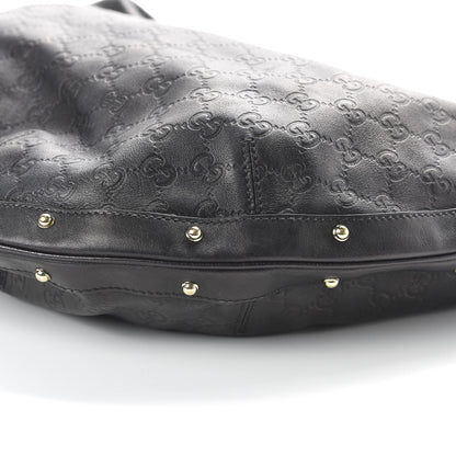 Gucci Guccissima Large Biba Hobo Black 6 of 9