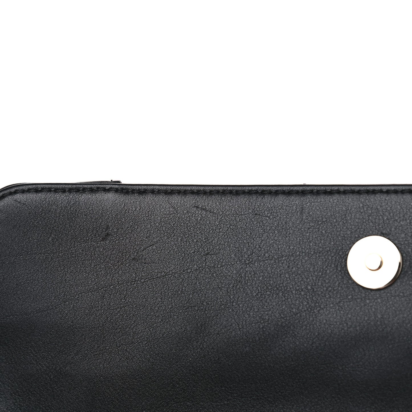 Calfskin Quilted Medium Daily Chevron Flap Black