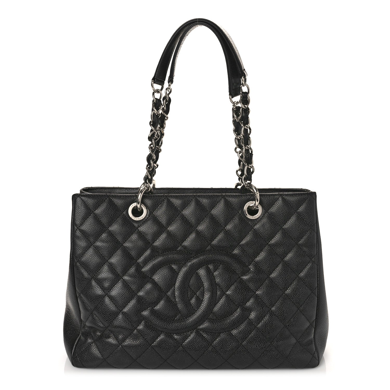 Chanel Caviar Quilted Grand Shopping Tote GST Black 1 of 9
