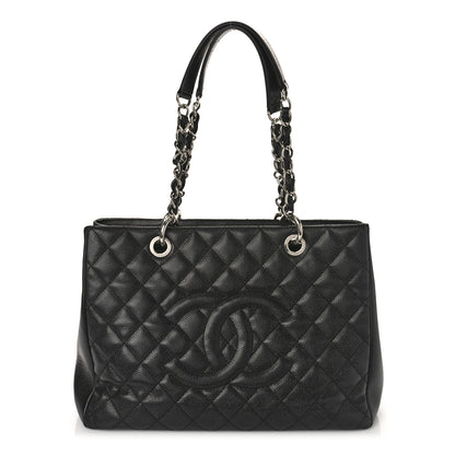 Chanel Caviar Quilted Grand Shopping Tote GST Black 1 of 9