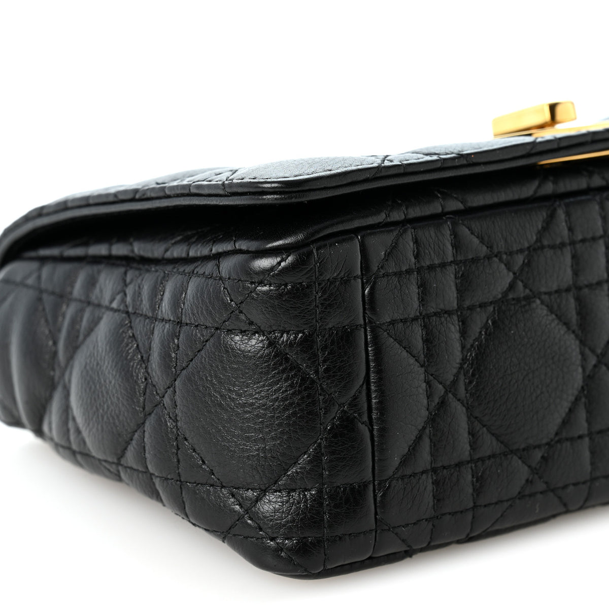Calfskin Cannage Small Caro Bag Black