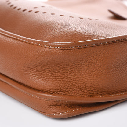 Hermes Taurillon Clemence Evelyne III GM Gold 13 of 16