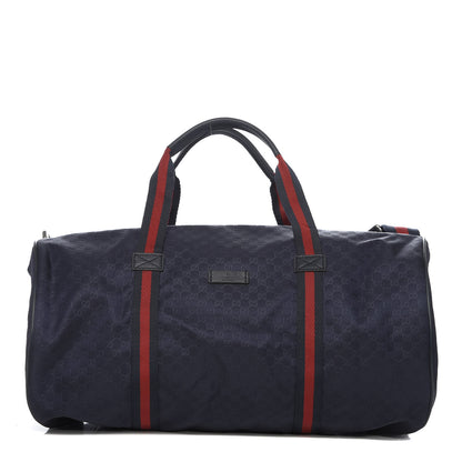 Gucci Nylon Microguccissima Gym Bag Navy 1 of 10