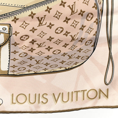 Louis Vuitton Silk Kit Square 90 Scarf Sunset Kaki 2 of 3