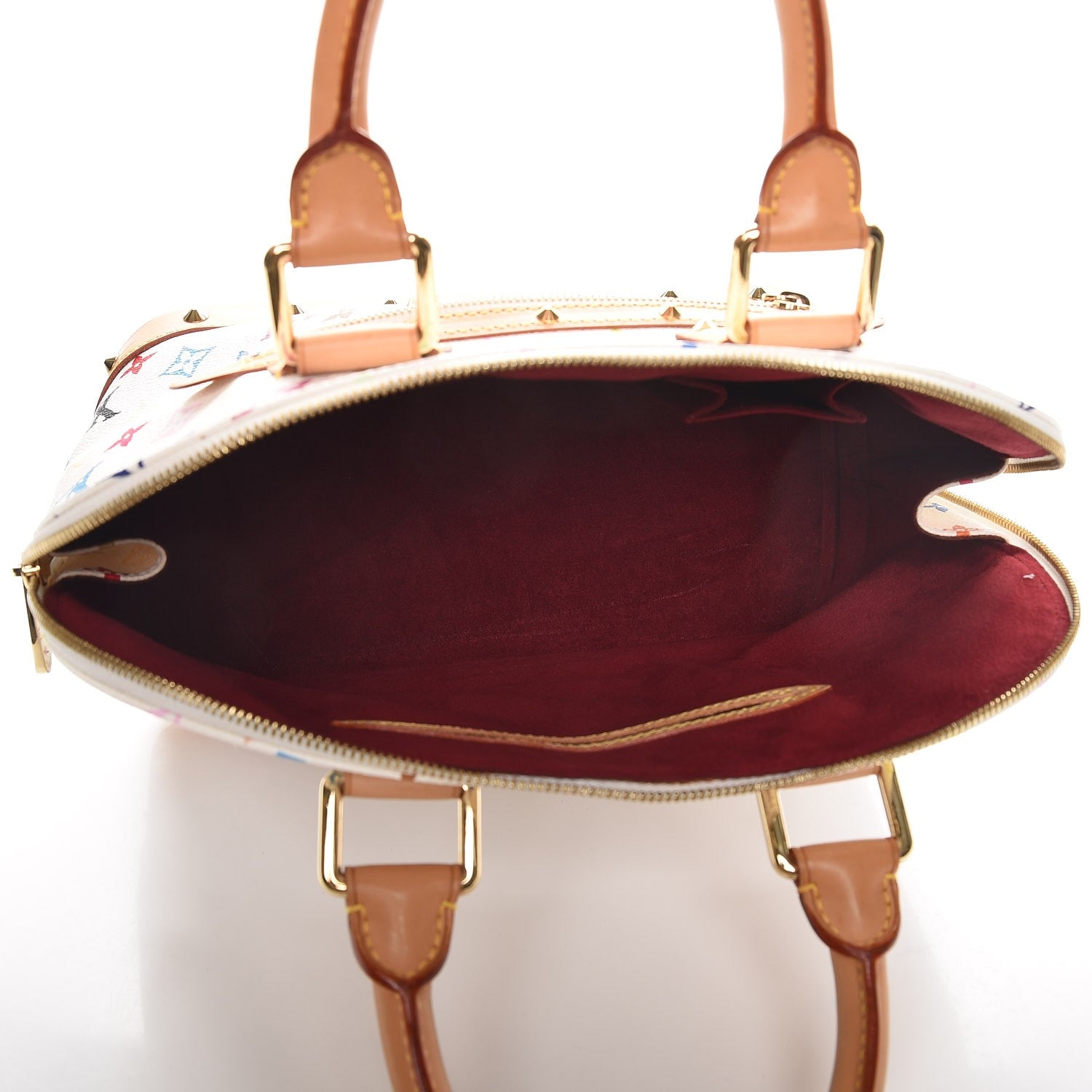 Louis Vuitton Monogram Multicolor Alma White 5 of 9