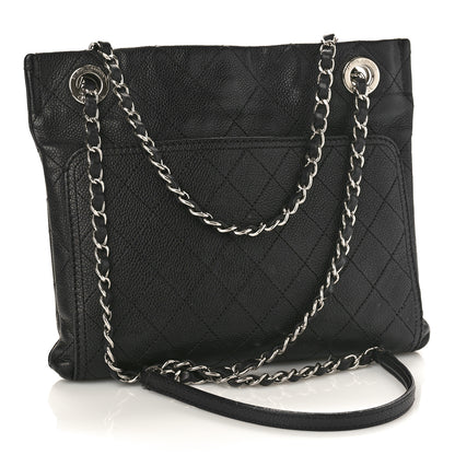 Chanel Caviar Stitched Small CC Pocket Shoulder Black 2 of 9