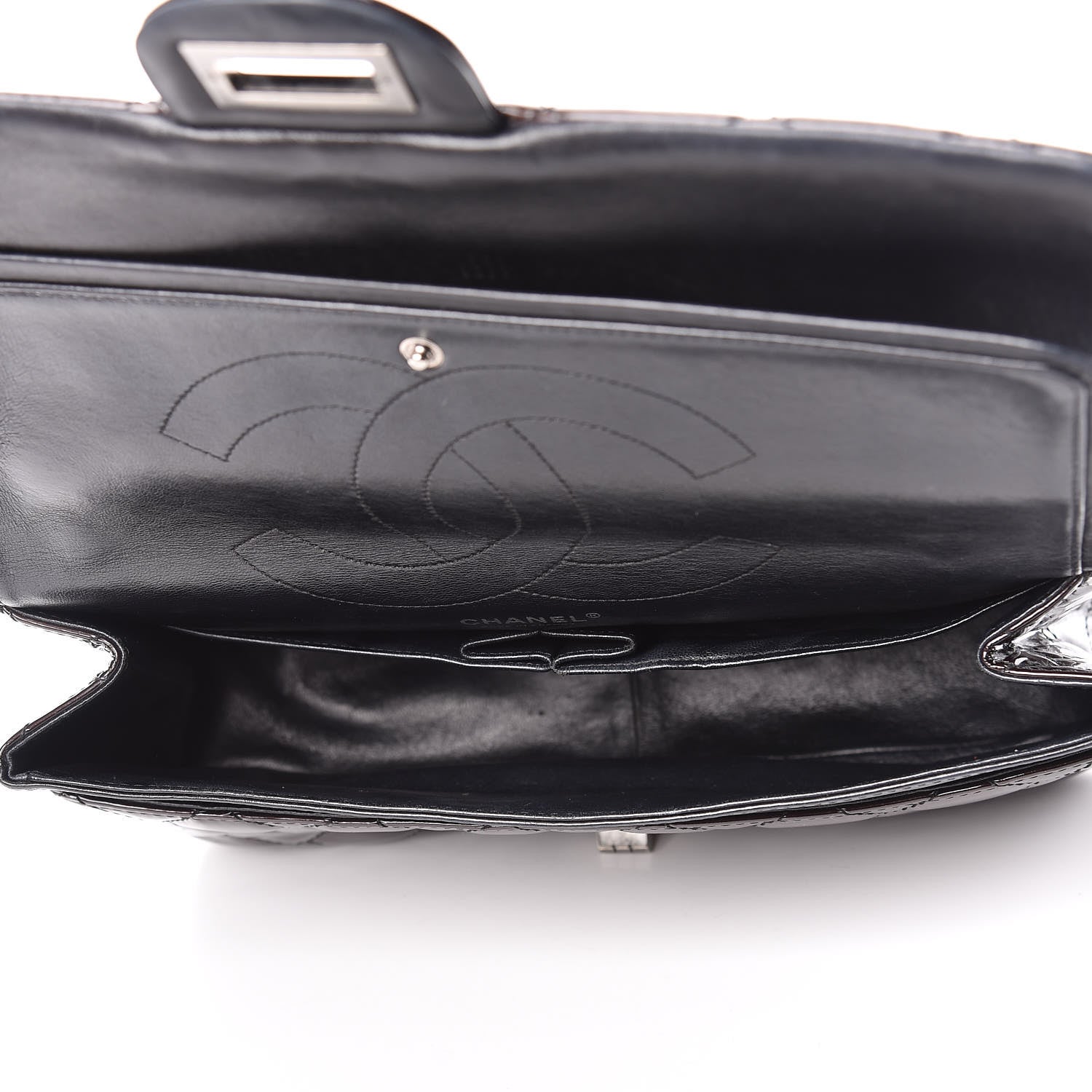 Chanel Patent Quilted 2.55 Reissue 227 Flap Prune 5 of 15