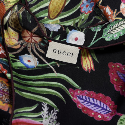 Gucci Silk Tiger Kingsnake Print Square Scarf Multicolor 2 of 5
