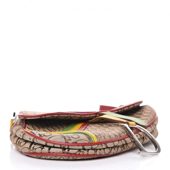 Monogram Rasta Saddle Bag Beige