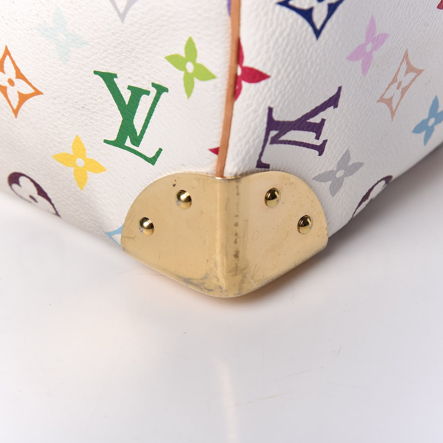 Louis Vuitton Monogram Multicolor Speedy 30 White 17 of 25