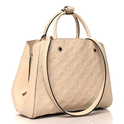 Louis Vuitton Empreinte Montaigne MM Creme 3 of 9