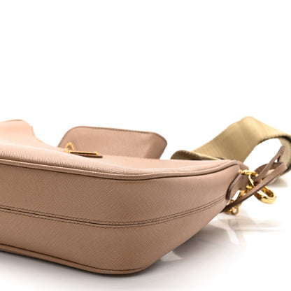 Prada Saffiano Re-Edition 2005 Shoulder Bag Cammeo Beige 10 of 10