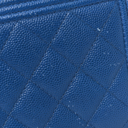Chanel Caviar Quilted Boy Yen Wallet Blue 8 of 8