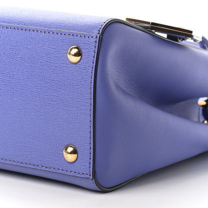 Fendi Vitello Elite Petite 2Jours Tote Viola Cassis 8 of 8