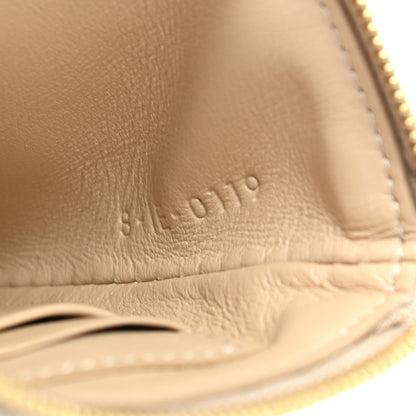 Celine Calfskin Quilted C Charm Coin Card Pouch Nude 7 of 8