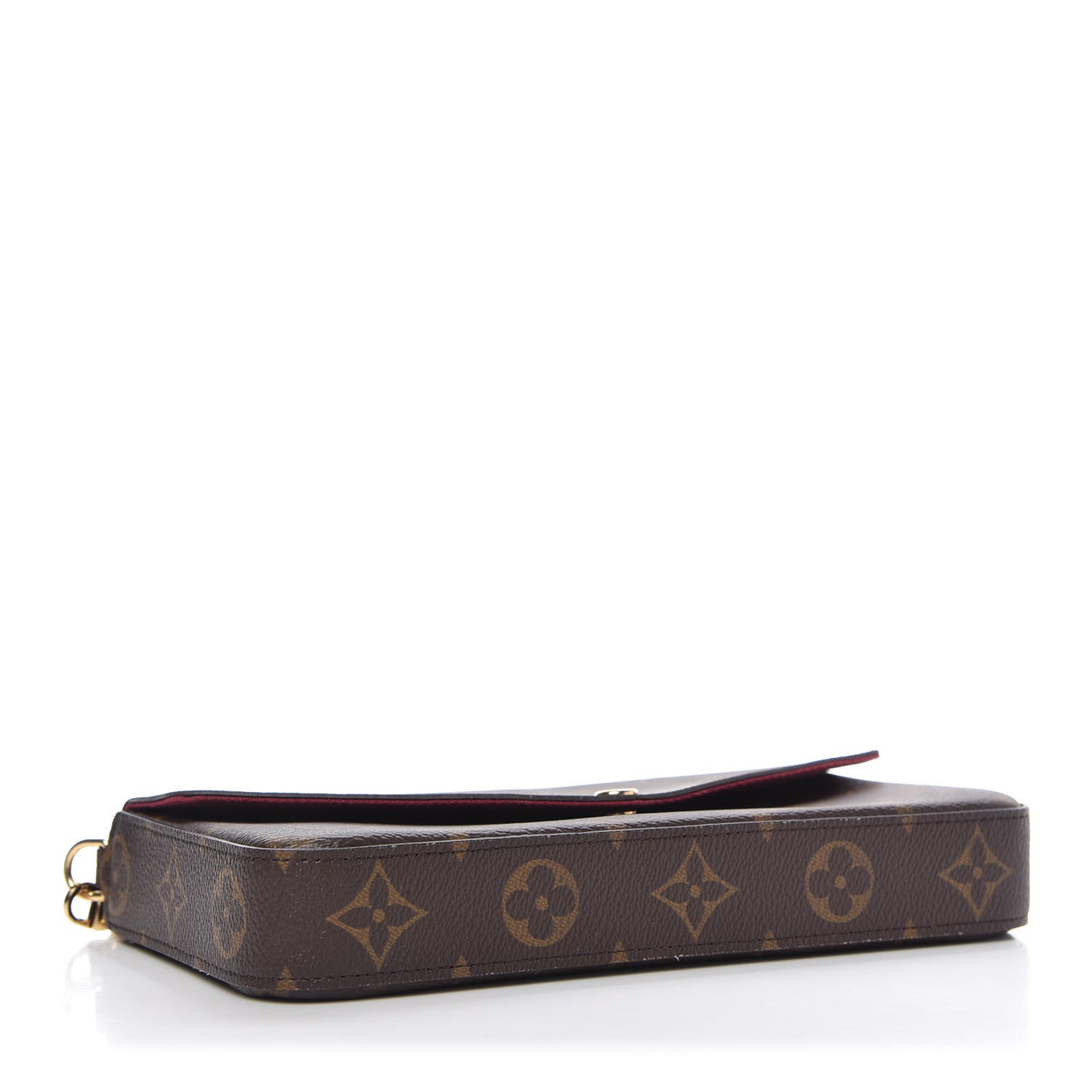 Monogram Pochette Felicie Chain Wallet Fuchsia