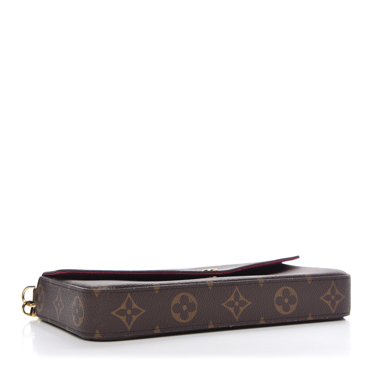 Louis Vuitton Monogram Pochette Felicie Chain Wallet Fuchsia 4 of 9