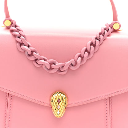 Bulgari Calfskin Serpenti Forever Top Handle Pink 8 of 10