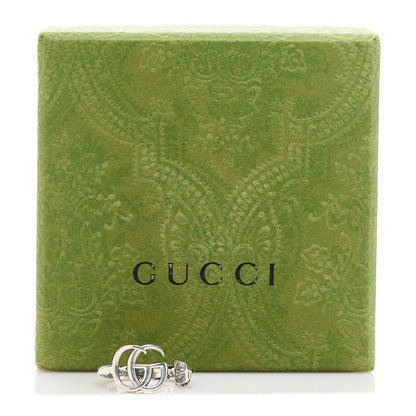 Gucci Sterling Silver GG Marmont Open Ring 54 6.75 7 of 7