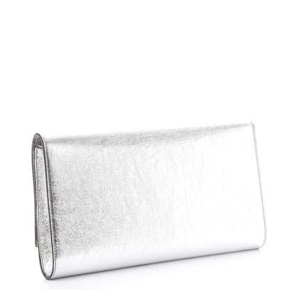 Saint Laurent Metallic Pony Hair Calfskin Embossed Large Belle De Jour Clutch Bronze 3 of 7
