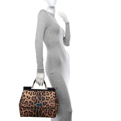 Dolce & Gabbana DOLCE &amp; GABBANA Leo Crepe Medium Miss Sicily Satchel Naturale 2 of 11