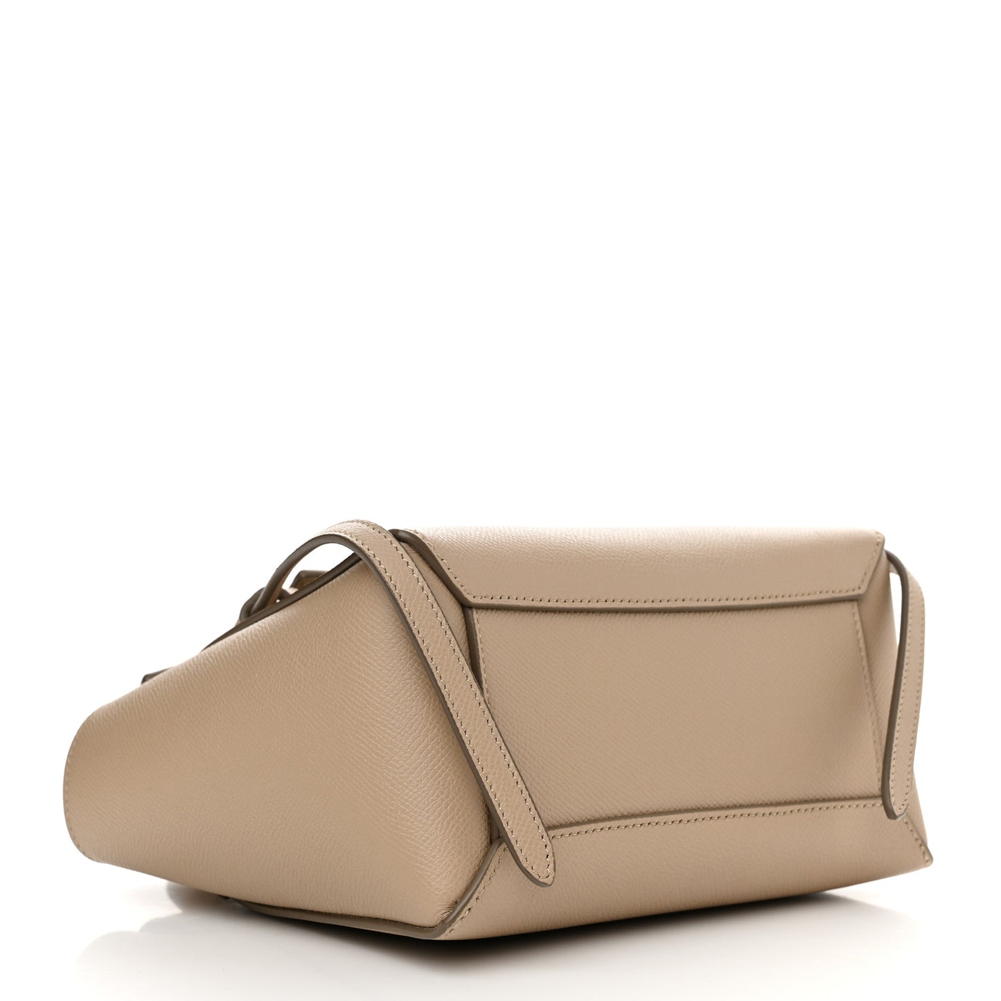 Grained Calfskin Nano Belt Bag Light Taupe