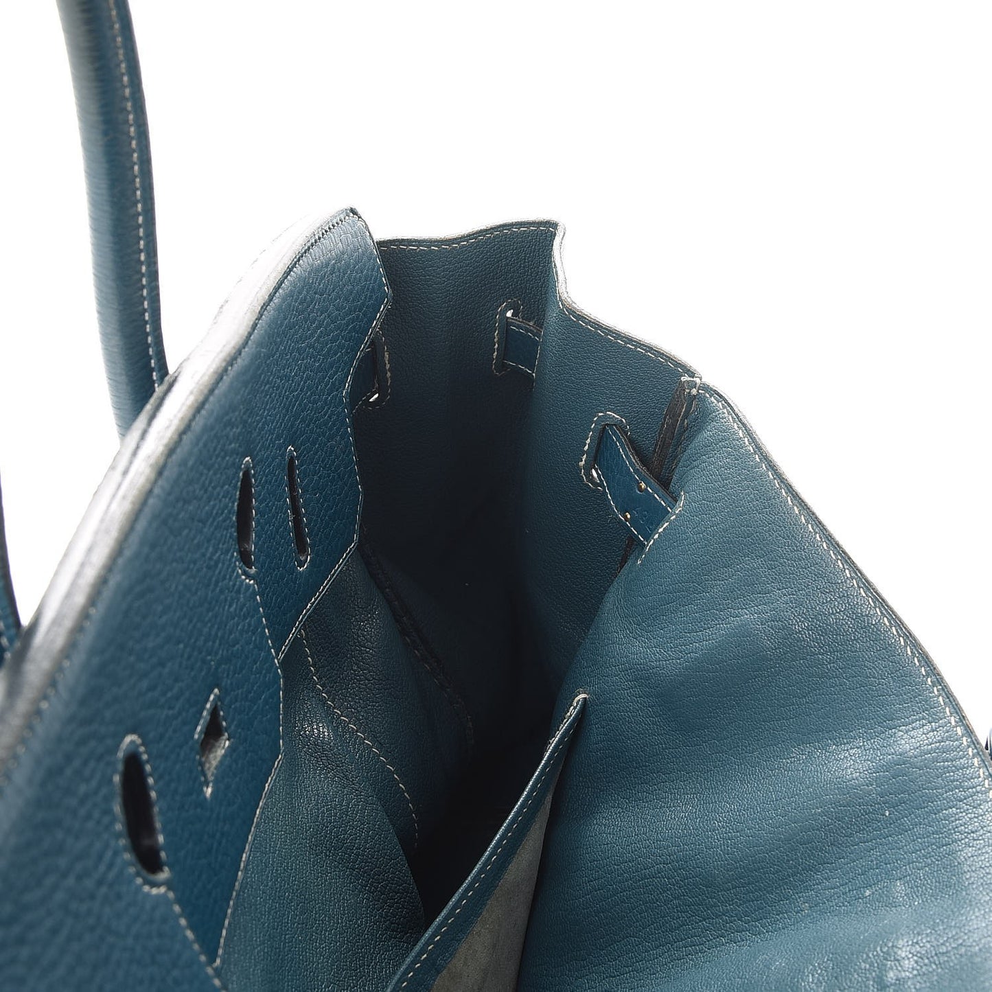 Taurillon Clemence Birkin 35 Bleu Thalassa