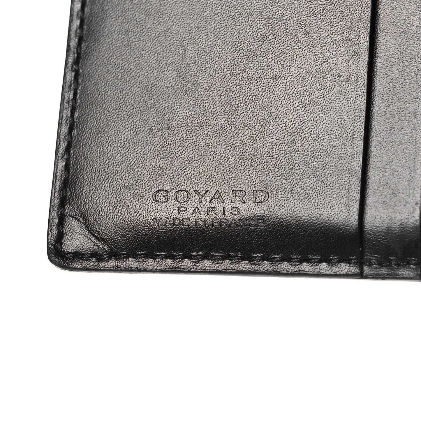 Goyardine Saint Marc Folding Card Case Black