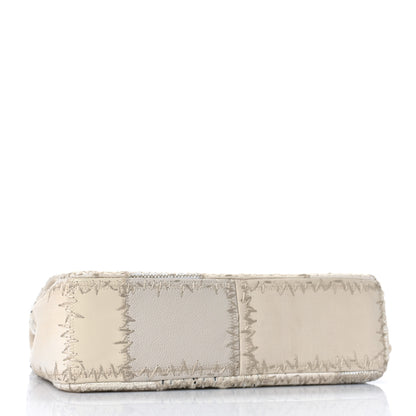 Chanel Tweed Patchwork Jumbo Single Flap White 4 of 9