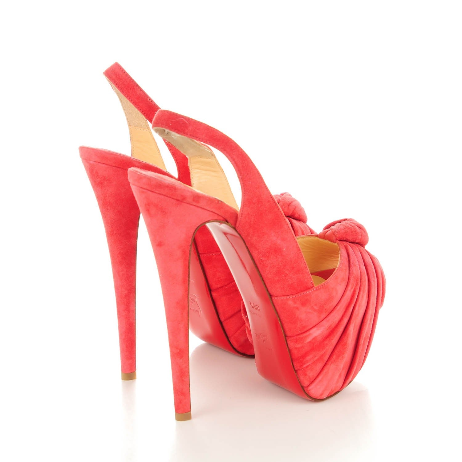 Christian Louboutin Veau Velours Miss Benin 160 Pumps 38.5 Rose Paris 4 of 8