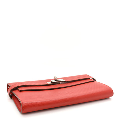 Hermes Grain d'H Kelly Longue Wallet Sanguine 4 of 11